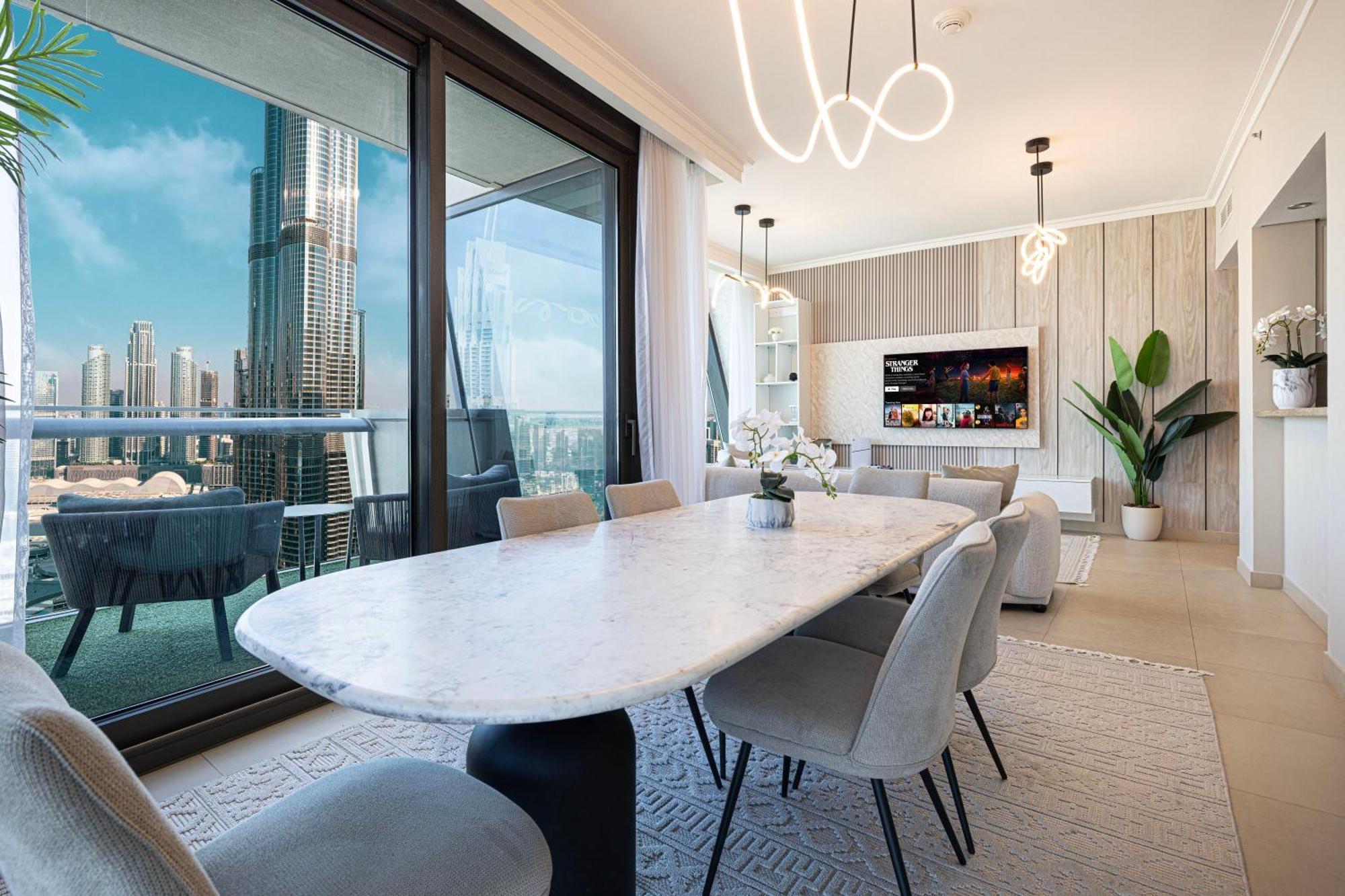 Apartment Brand-new 4br Luxury With Burj Khalifa View And Direct Mall Access - Ps5 Included